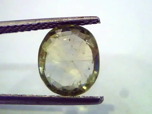 3.68 Carat Unheated Untreated Natural Srilankan Green Sapphire - Venus Gems