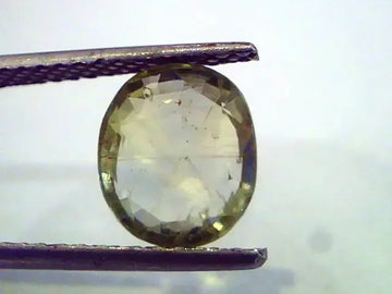 3.68 Carat Unheated Untreated Natural Srilankan Green Sapphire - Venus Gems