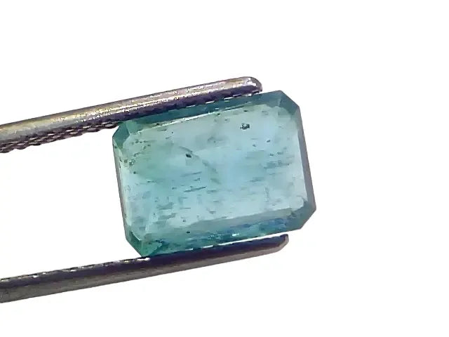 3.69 Ct GII Certified Untreated Natural Zambian Emerald Panna Gemstone - Venus Gems