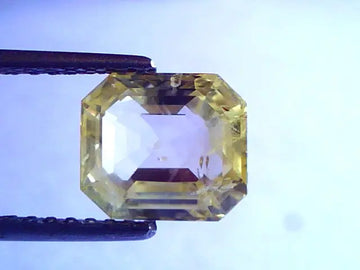 3.70 Ct Unheated Untreated Natural Ceylon Yellow Saphire Pukhraj