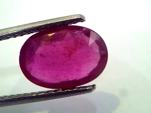 3.80 Ct Natural Ruby Gemstone Manek Gem for Sun (Heated) - Venus Gems