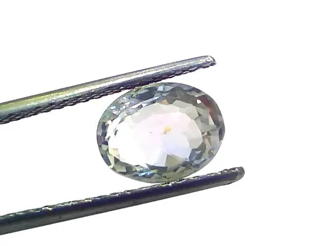 3.71 Ct Certified Unheated Untreated Natural Ceylon White Sapphire - Venus Gems