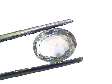 3.71 Ct Certified Unheated Untreated Natural Ceylon White Sapphire - Venus Gems