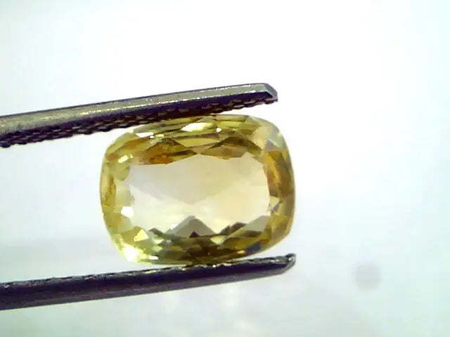 3.69 Ct Unheated Untreated Natural Ceylon Srilankan Yellow Sapphire