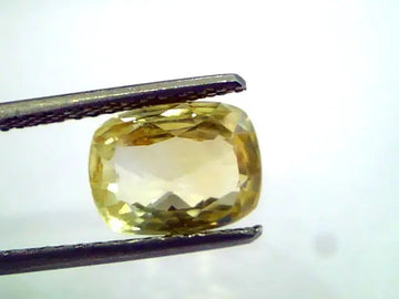 3.69 Ct Unheated Untreated Natural Ceylon Srilankan Yellow Sapphire