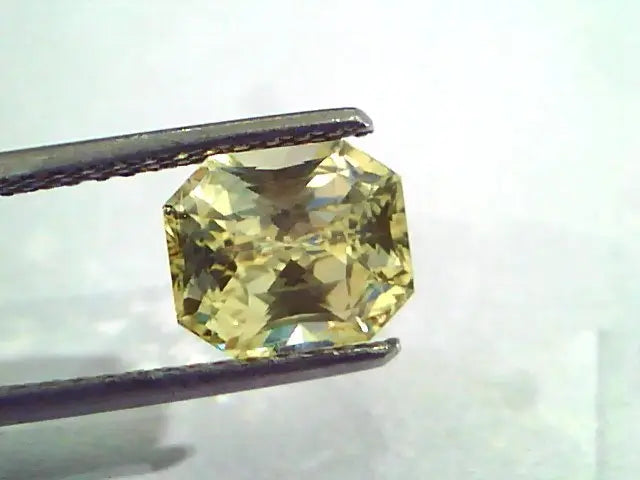 3.70 Ct IGI Certified Unheated Untreated Natural Ceylon Yellow Sapphire