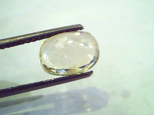 3.73 Ct Unheated Untreated Natural Ceylon Yellow Sapphire Pukhraj