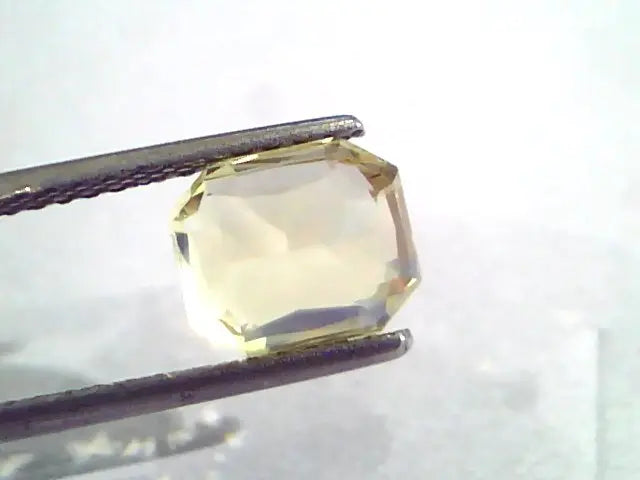 3.70 Ct IGI Certified Unheated Untreated Natural Ceylon Yellow Sapphire
