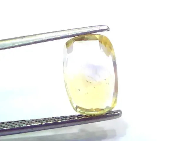 3.71 Ct Unheated Untreated Yellow Blue Mix Pitambari Pukhraj Sapphire - Venus Gems