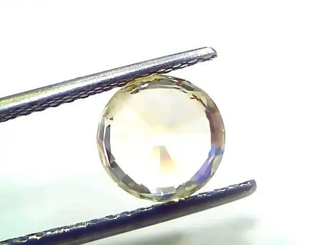 3.70 Ct IGI Certified Unheated Untreated Natural Ceylon Yellow Sapphire