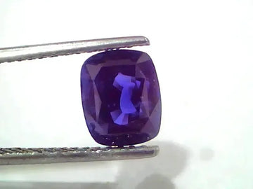 3.71 Ct GII Certified Unheated Untreated Natural Ceylon Deep Blue Sapphire - Venus Gems