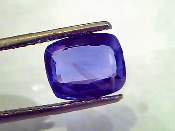 3.72 Ct Unheated Untreated Natural Ceylon Blue Sapphire Neelam AA
