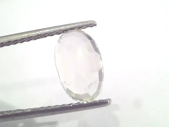 3.71 Ct Unheated Untreated Natural White Sapphire Gemstones - Venus Gems