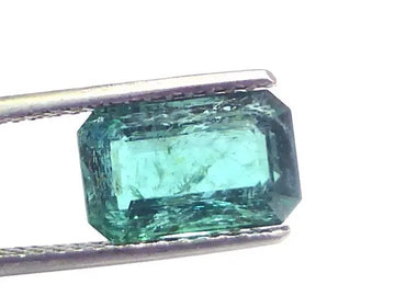 3.72 Ct Certified Untreated Natural Zambian Emerald Gemstone