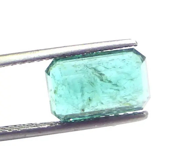 3.72 Ct Certified Untreated Natural Zambian Emerald Gemstone