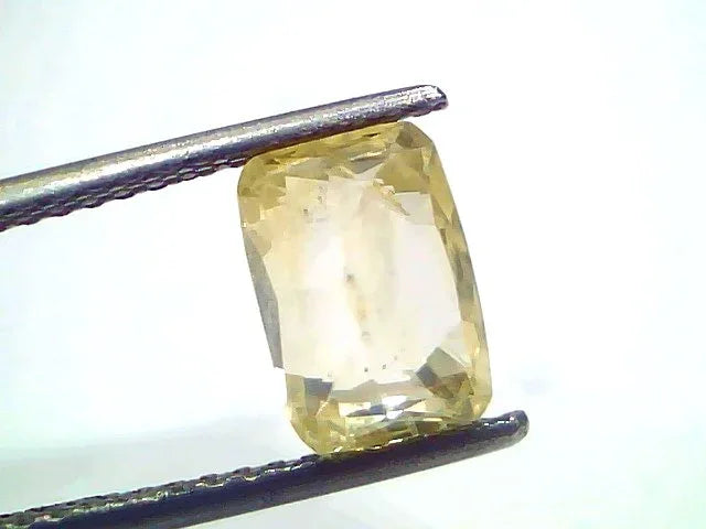3.72 Ct IGI Certified Unheated Untreated Natural Ceylon Yellow Sapphire - Venus Gems