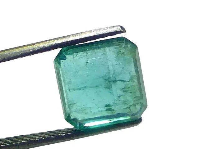 3.73 Ct Gii Certified Untreated Natural Zambian Emerald Panna Gemstone - Venus Gems