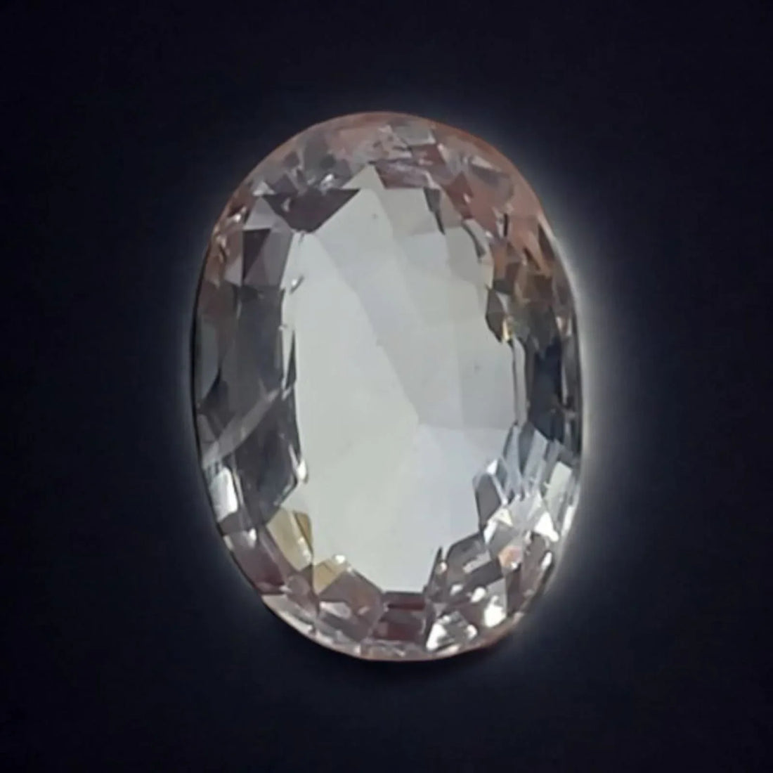 3.73 Ct GII Certified Unheated Untreated Natural Ceylon White Sapphire - Venus Gems