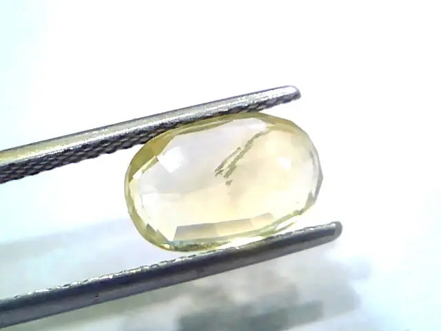 3.80 Ct Unheated Untreated Natural Ceylon Yellow Sapphire Gems