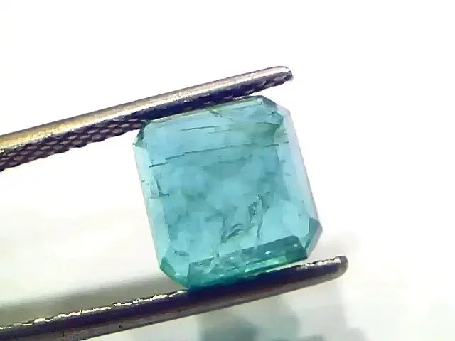 3.77 Ct Certified Untreated Natural Zambian Emerald Gemstone Panna - Venus Gems