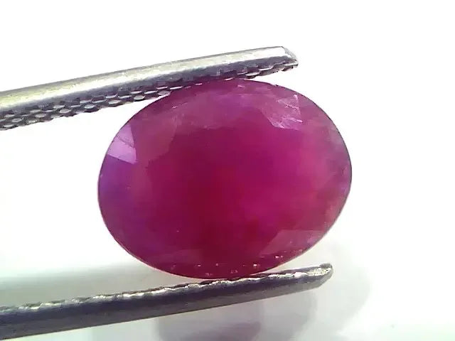 3.79 Ct Certified Unheated Untreated Natural New Burma Ruby Manik Stone - Venus Gems