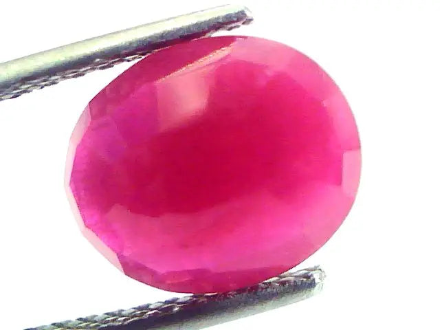 3.81 Ct Untreated Natural Old Burma Ruby Gemstone Manik