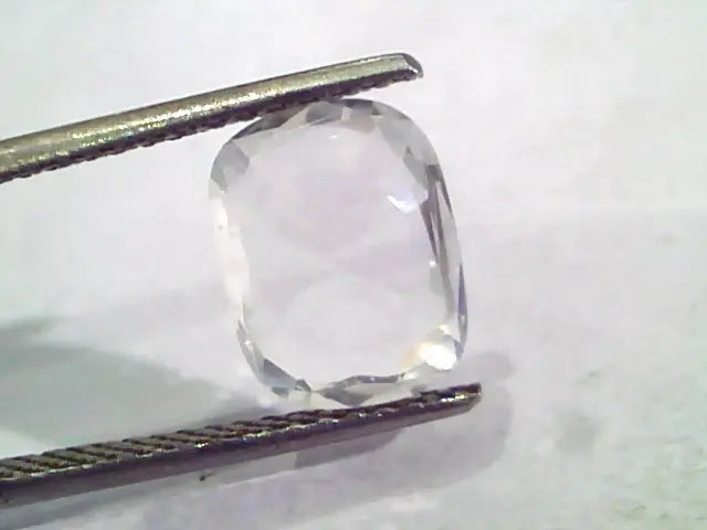 3.75 Ct Unheated Untreated Natural Certified White Sapphire Gems