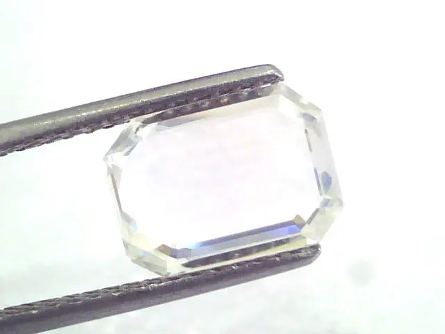 3.75 Ct IGI Certified Unheated Untreated Natural Premium White Sapphire