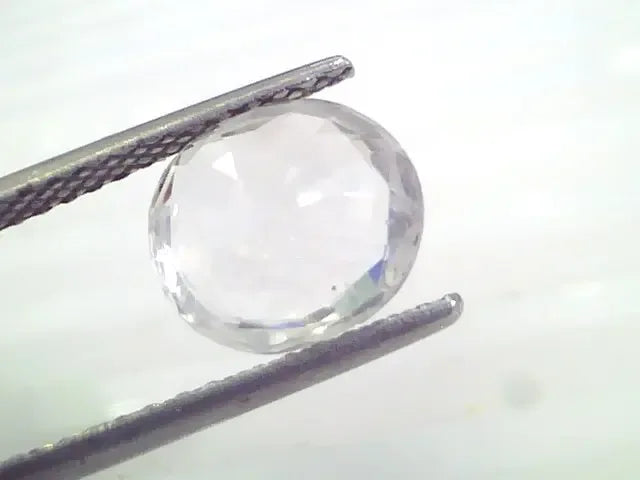 3.76 Ct Unheated Untreated Natural Ceylon White Sapphire Gems - Venus Gems