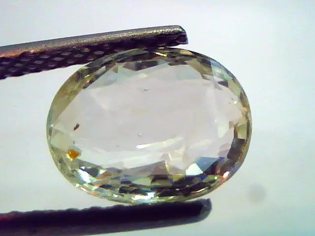 3.74 Ct Unheated Untreted Natural Ceylon Yellow Sapphire/Pukhraj