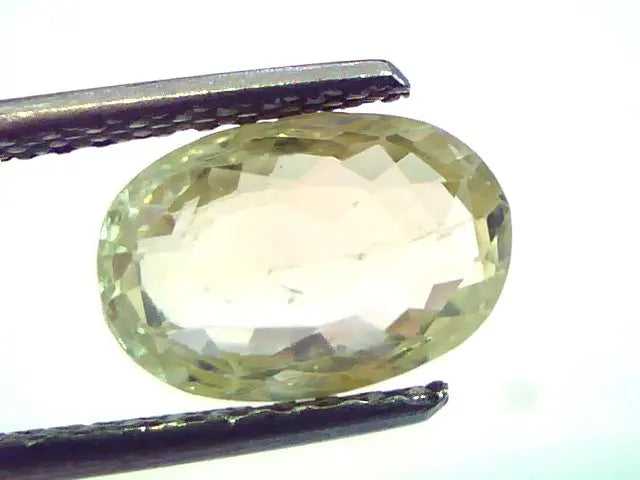 3.78 Ct Unheated Untreted Natural Ceylon Yellow Sapphire/Pukhraj