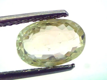 3.78 Ct Unheated Untreted Natural Ceylon Yellow Sapphire/Pukhraj