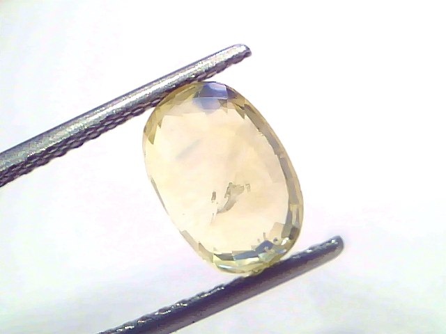 3.76 Ct IGI Certified Unheated Natural Ceylon Yellow Blue Pitambari Sapphire Pukhraj – 4.13 Ratti