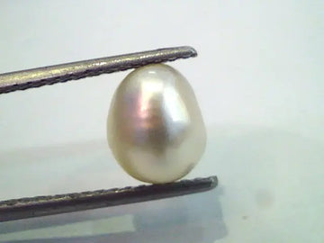 3.76 Ct,9.21 Chaw Natural Basra Pearl,Real Moti Certified *RARE*