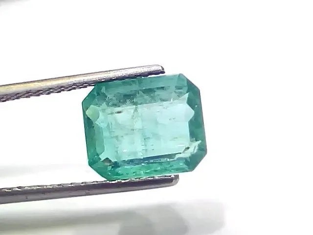 3.77 Ct GII Certified Untreated Natural Zambian Emerald Gemstone - Venus Gems