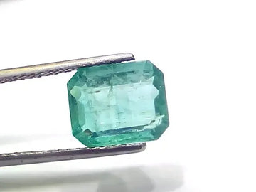 3.77 Ct GII Certified Untreated Natural Zambian Emerald Gemstone - Venus Gems