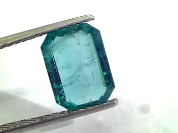 3.78 Ct Untreated Premium Natural Zambian Emerald Gems - Venus Gems
