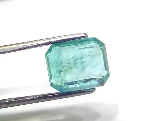 3.77 Ct GII Certified Untreated Natural Zambian Emerald Gemstone - Venus Gems