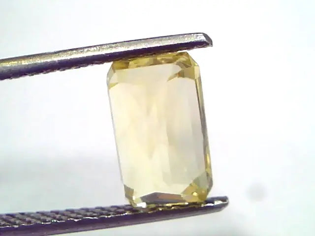 3.79 Ct GII Certified Unheated Untreated Natural Ceylon Yellow Sapphire
