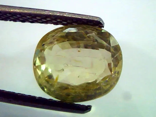 3.82 Ct Unheated Untreated Natural Ceylon Yellow Sapphire Gems