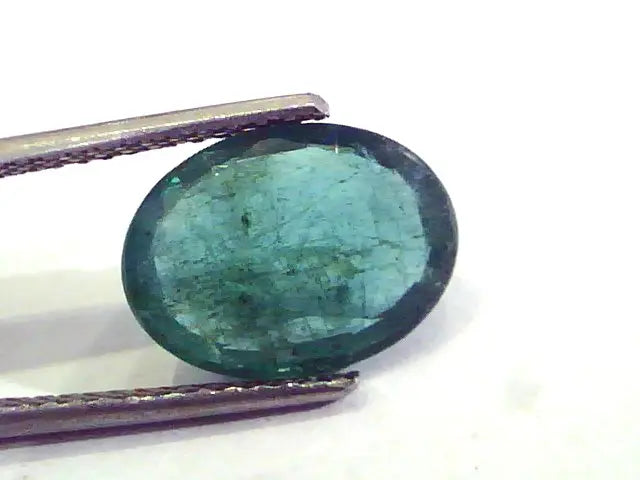 3.85 Ct Untreated Natural Zambian Emerald Gemstone Panna stone