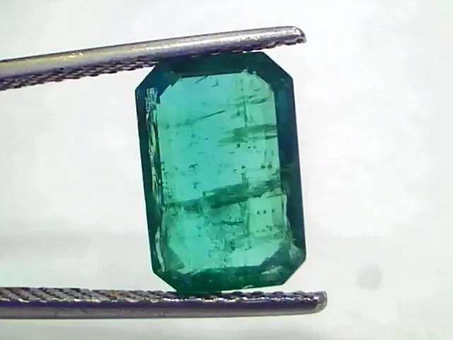 3.80 Ct GII Certified Untreated Natural Zambian Emerald Gems AA - Venus Gems