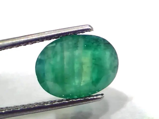 3.87 Ct Certified Untreated Natural Zambian Emerald Panna Gemstone