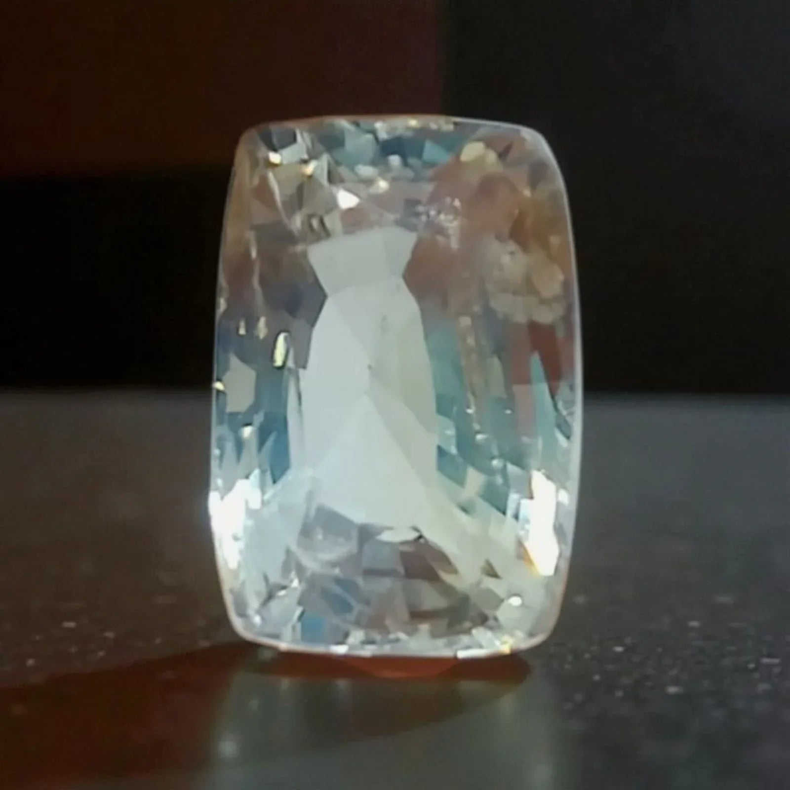3.82 Ct Certified Unheated Untreated Natural Ceylon White Sapphire - Venus Gems