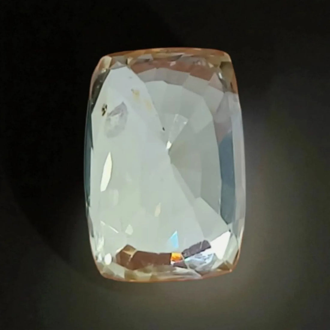 3.82 Ct Certified Unheated Untreated Natural Ceylon White Sapphire - Venus Gems