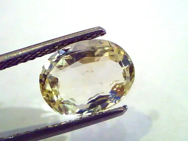 3.90 Ct Unheated Untreated Natural Ceylon Yellow Sapphire Pukhraj