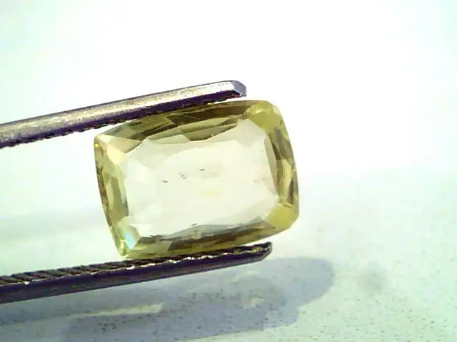 3.80 Ct Unheated Untreated Natural Ceylon Yellow Sapphire AAA