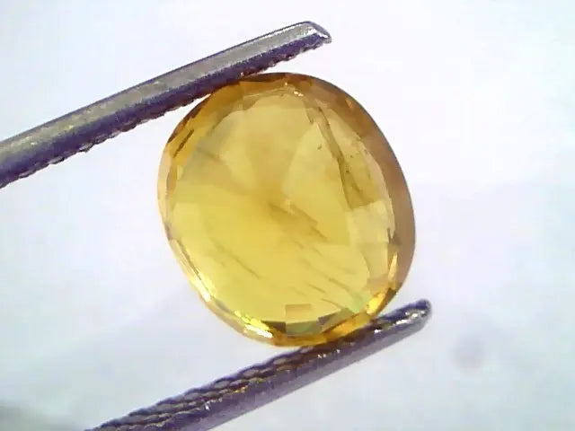 3.82 Ct Natural Yellow Sapphire Pukhraj Jupiter Gemstone(Heated)