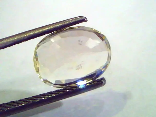 3.90 Ct Unheated Untreated Natural Ceylon Yellow Sapphire Pukhraj