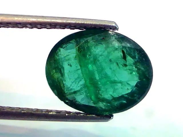 3.82 Ct Untreated Natural Zambian Emerald Premium Colour A++